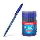 Ручка шар. ErichKrause R-301 Original Stick 0.7мм, синяя (60) 46772