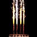 Набор тортовых свечей Фонтаны 10 см (4 шт) Радужное пламя 5258626 5258626    