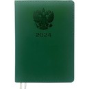 Ежедневник датированный 2024 фА5 320стр., deVENTE. Emblem зеленый, в термоусадочной пленке 2232424