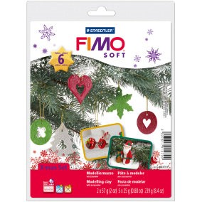 Набор для детского творчества: пластика Fimo soft набор для создания декораций "Рождество" 8023 11 Р