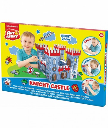 Игровой домик для раскрашивания Artberry: Knight Castle, крепость, карт. короб.  39256