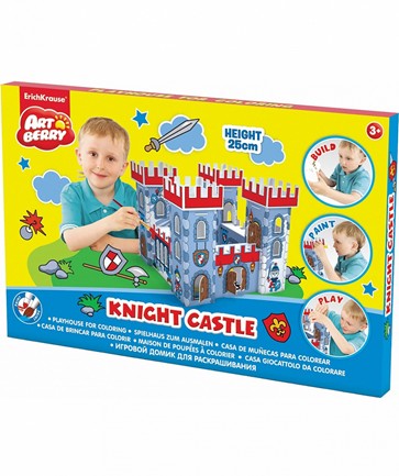 Игровой домик для раскрашивания Artberry: Knight Castle, крепость, карт. короб. 39256