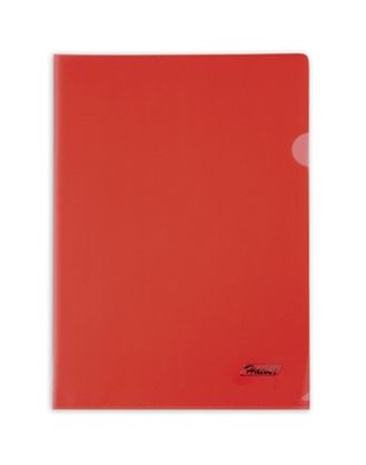 Папка-уголок пластиковая 0.18мм, красная, Хатбер AG4_00103