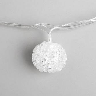 Гирлянда "Метраж" 5 м с насад. “Шарики”, силикон, LED-20-220V, моргает, МУЛЬТИ 704856