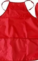 Фартук для труда, 3 кармана, красный, водоотталкивающий, Attomex 7042604