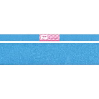 Бумага креповая, гофрированная поделочная в рулоне 50*250см, 32г/м2, голубая, (10/100), deVENTE 8040711