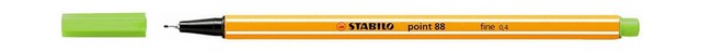 Ручка капиллярная Stabilo point-88 светло-зеленая 0,4мм - популярная ручка для офиса (10) 88/33