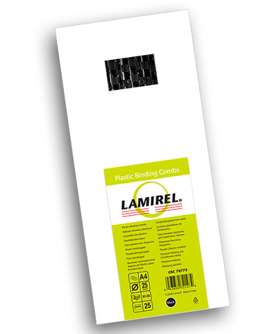 Пружина пластиковая Lamirel, 25 мм. Цвет: черный, 25 шт. LA-78773