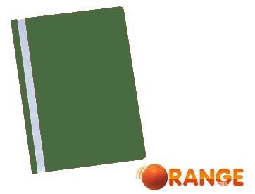 Скоросшиватель пластиковый 120/180 мкм, зеленый, Orange Peel (25/400) 1810-160