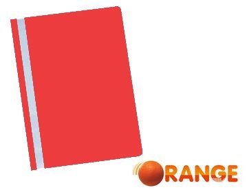 Скоросшиватель пластиковый 120/180 мкм, красный, Orange Peel (25/400) 1810-80