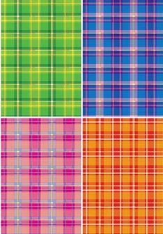 Набор цветного поделочного картона с тиснением, фА4, 4л., "Шотландка", Апплика С4284-01