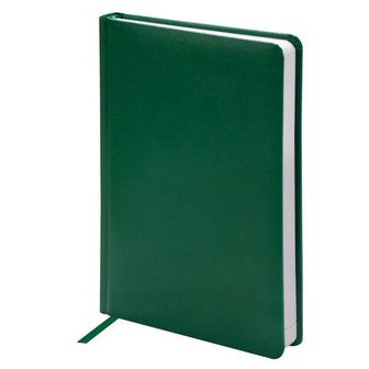 Ежедневник недатированный А5 (138х213 мм) BRAUBERG "Select", балакрон, 160 л., зеленый, 123431 123431
