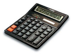 Калькулятор CITIZEN 12-разр. настольный черный с двойной системой питания SDC-888ТII