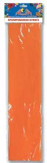Набор цветной бумаги, крепированной, 50*250см, "Оранжевая", Апплика С0307-10