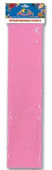 Набор цветной бумаги, крепированной, 50*250см, "Светло-розовая", Апплика С0307-09