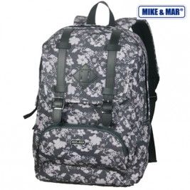 Рюкзак городской текстильный, светло-серый,  с уплотненной спинкой,  Mike&mar 72212CP