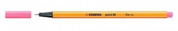Ручка капил. Stabilo point-88 светло-розовая 0,4мм - популярная ручка для офиса (10) 88/29
