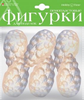 ПЕНОПЛАСТОВЫЕ ФИГУРКИ. ШИШКИ, 70 ММ, 6 ШТ. 2-206/02