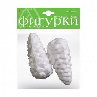 ПЕНОПЛАСТОВЫЕ ФИГУРКИ "ШИШКИ", 120 ММ, 2 ШТ. 2-206/03