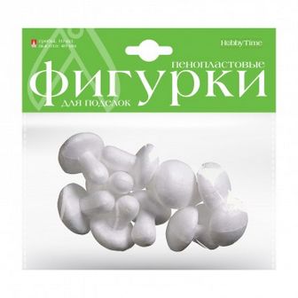 ПЕНОПЛАСТОВЫЕ ФИГУРКИ "ГРИБЫ", 40 ММ, 10 ШТ. 2-206/08