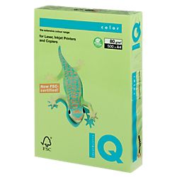 Бумага д/ксер. цветная "IQ COLOR"  Intensive  фА4, 80г/м2, 500л., зеленая липа LG46