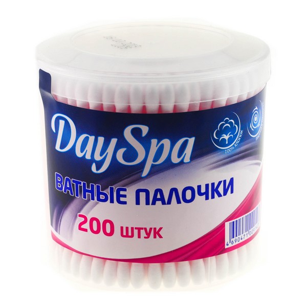 Ватные палочки ДЕЙ СПА 200 штук стакан 68784