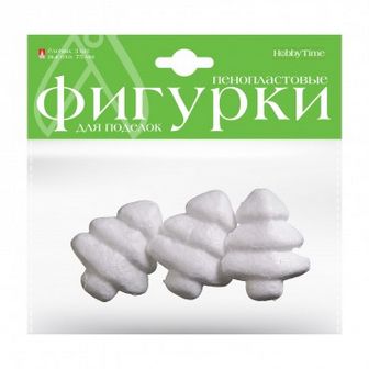 ПЕНОПЛАСТОВЫЕ ФИГУРКИ "ЕЛОЧКА" 75 ММ, 3 ШТ. 2-209/05
