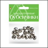 БУБЕНЧИКИ. НАБОР №3, СЕРЕБРЯНЫЕ, d= 12 ММ 2-404/03