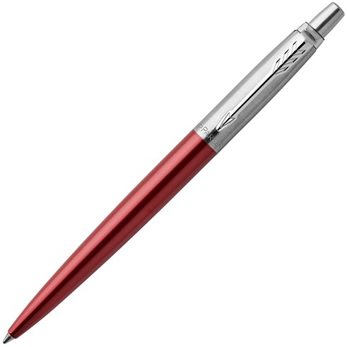 Ручка шар. PARKER JOTTER Kensington Red CT,крас.кор. из нер/стали,колп. и клип из нер/стали,син черн M 1953187