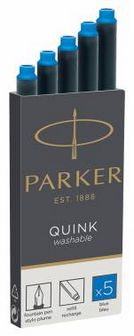 Капсулы д/перьевой ручки PARKER Quink средние, синие в наборе из 5шт. Z-11 1950383