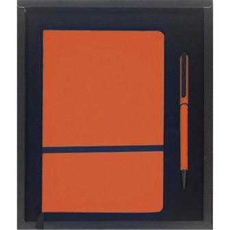 Набор подарочный "deVENTE. Оранжевый", 2 предмета: записная книжка+ шариковая ручка, в подарочной коробке 1100734