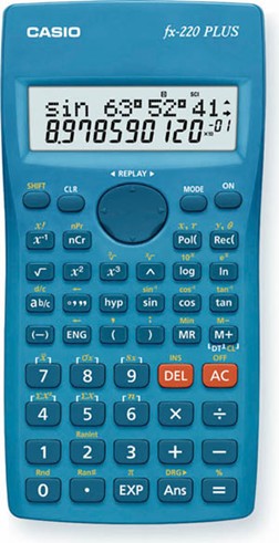 Калькулятор Casio научный 12-разр. настольный синий, 155x78x19 мм FX-220PLUS-S-EH