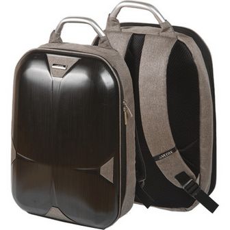 Рюкзак школьный "deVENTE. Carbon" жесткий 38x30x20 см, вес 810 г, 1 отделение на молнии с карманом для учебников, уплотненные лямки, уплотненная спинка, серый 7033839
