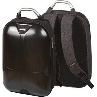 Рюкзак школьный "deVENTE. Carbon" жесткий 38x30x20 см, вес 810 г, 1 отделение на молнии с карманом для учебников, уплотненные лямки, уплотненная спинка, черный 7033838