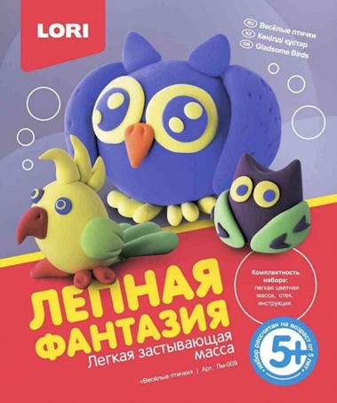 Набор для детского творчества: Лепная фантазия "Веселые птички", LORI Лм-009