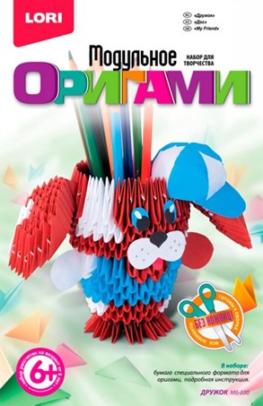 Набор для детского творчества "Модульное оригами. Дружок", LORI Мб-030 