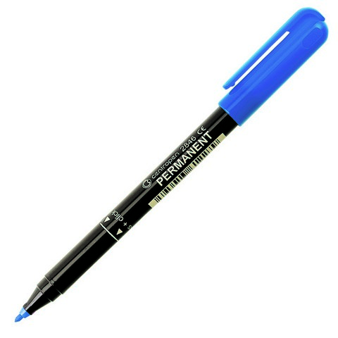 Маркер перманентный CENTROPEN ОНР синий, тонкий (толщина линии 1мм) 2846/1с
