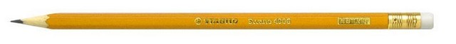 Карандаш Stabilo Swano НВ с ластиком цвет корпуса желтый Schwan Stabilo (12/72) 4905/НВ 