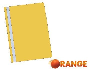 Скоросшиватель пластиковый 120/180 мкм, желтый, Orange Peel (25/400) 1810-30
