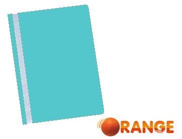 Скоросшиватель пластиковый 120/180 мкм, бирюзовый, Orange Peel (25/400) 1810-120