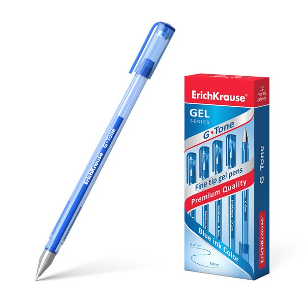 Ручка гелевая ErichKrause G-TONE, синяя (12/144) EK17809