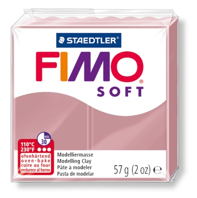 Пластика Fimo soft, античная роза брус 56 гр. 8020-20