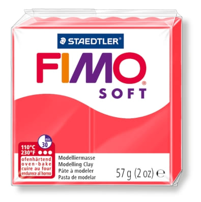 Пластика Fimo soft, фламинго брус 56 гр. 8020-40