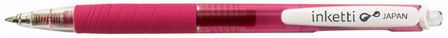 Ручка гел. автоматич. PENAC INKETT розовая 0,5мм прозрачный корпус с резиновым грипом BA3601-19EF