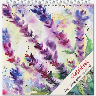 Блокнот для зарисовок "Sketchbook" на гребне, 280*280 мм, 200 г/м2, акварельная ГОЗНАК СПБ, 20л., Полином 2629