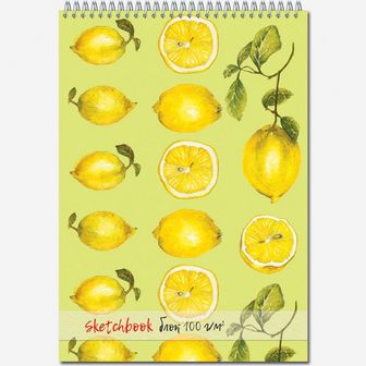 Блокнот для зарисовок "Sketchbook" на гребне, А4, 100г/м2, офсет, 40л., Полином 2716