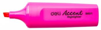 Текстовыделитель Deli Accent Delight розовый, скошенный пиш. наконечник 1-5мм ES621PINK