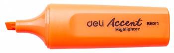 Текстовыделитель Deli Accent Delight оранжевый, скошенный пиш. наконечник 1-5мм ES621ORANG
