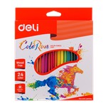 Карандаши 24цв. Deli ColoRun трехгран. пластик EC00120