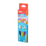 Карандаши 6цв. Deli COLOR KIDS Jumbo трехгран.,  коробка/европод. EC00660